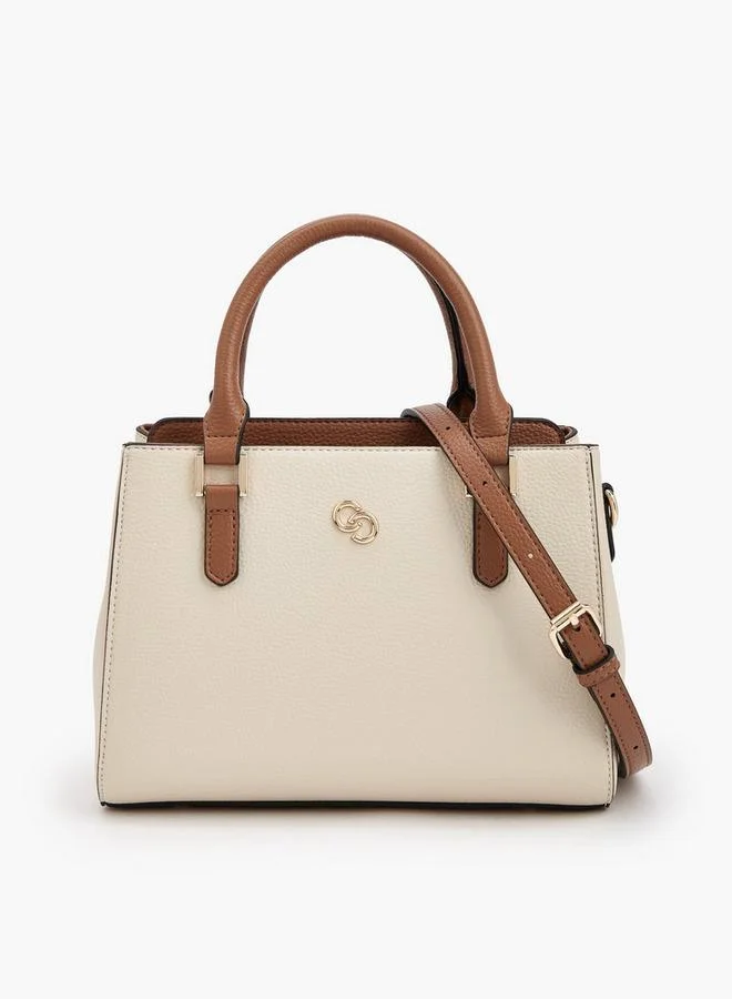 Celeste Textured Tote Bag With Double Handle